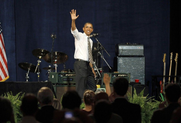 U.S. President Barack Obama at a Democratic party fundraiser in Seattle