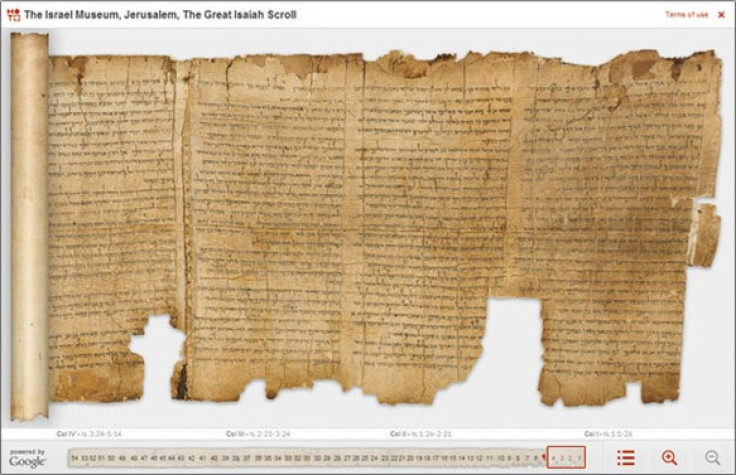 Digital image of The Great Isaiah Scroll