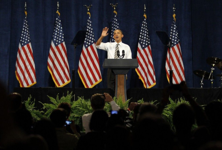 President Barack Obama at a Democratic Party fundraiser in Seattle
