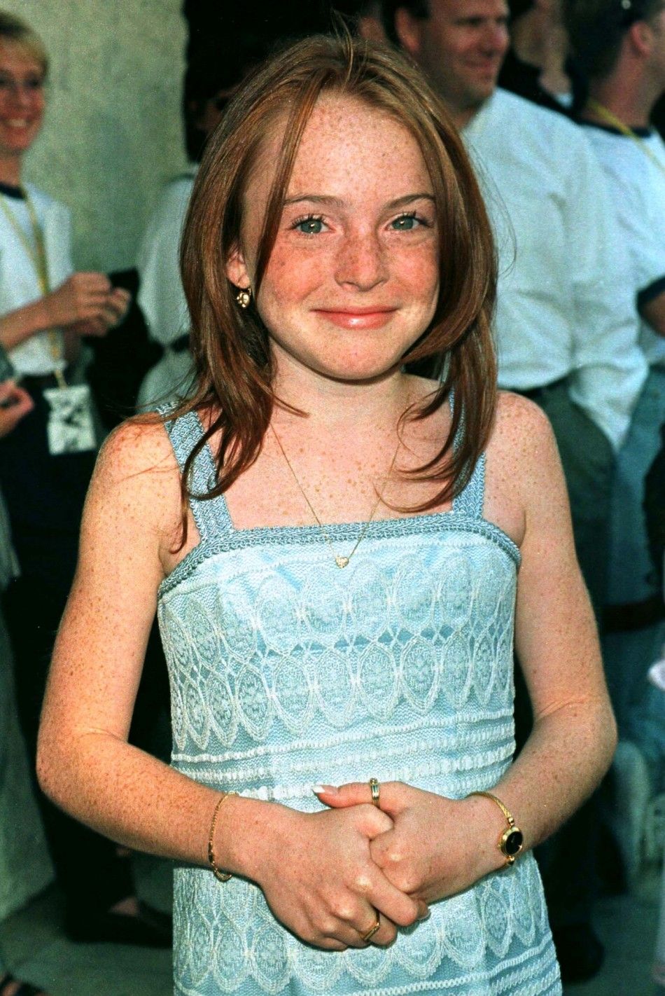 Actress Lindsay Lohan, one of the stars in the new romantic comedy film "The Parent Trap."