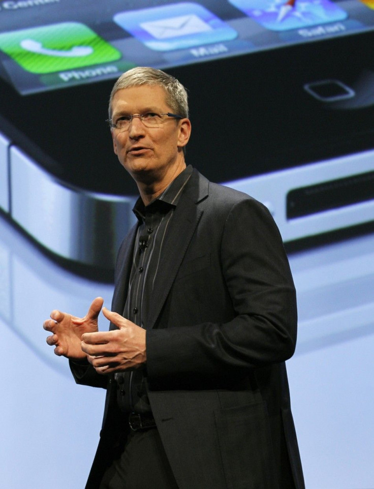 Tim Cook speaks at the Verizon iPhone 4 launch event in New York. Next week, he will present a new Apple product, the iPhone 5, for the first time as CEO.