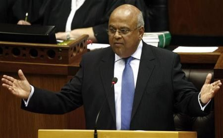 South Africa's Minister of Finance Pravin Gordhan delivers the 2010 budget speech at parliament in Cape Town