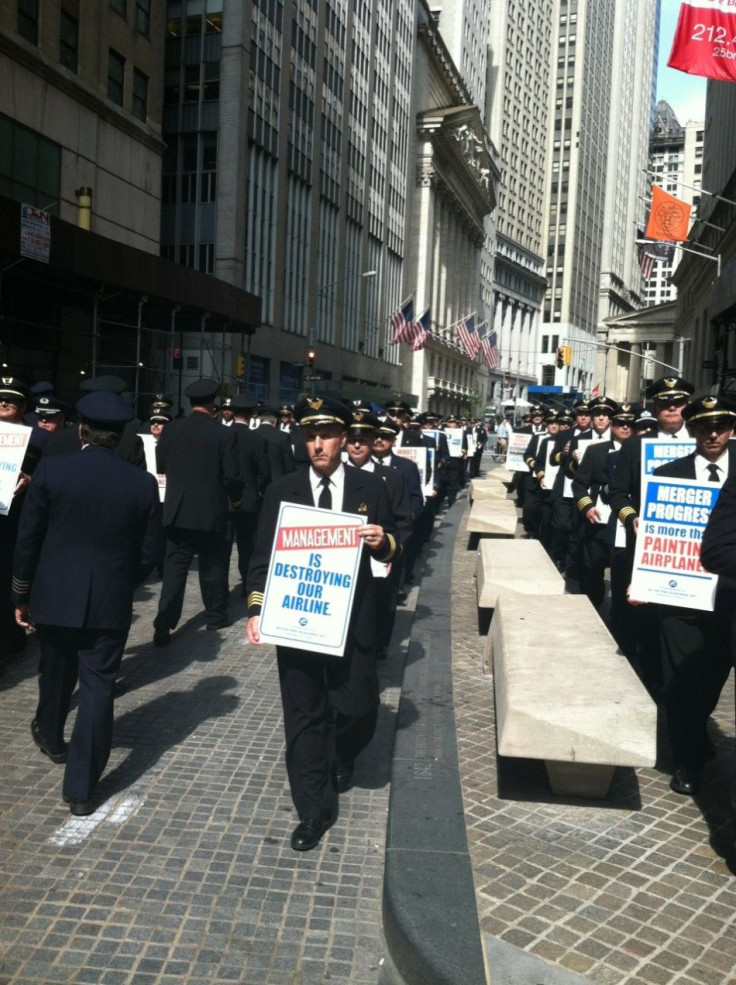 Airline pilots protest