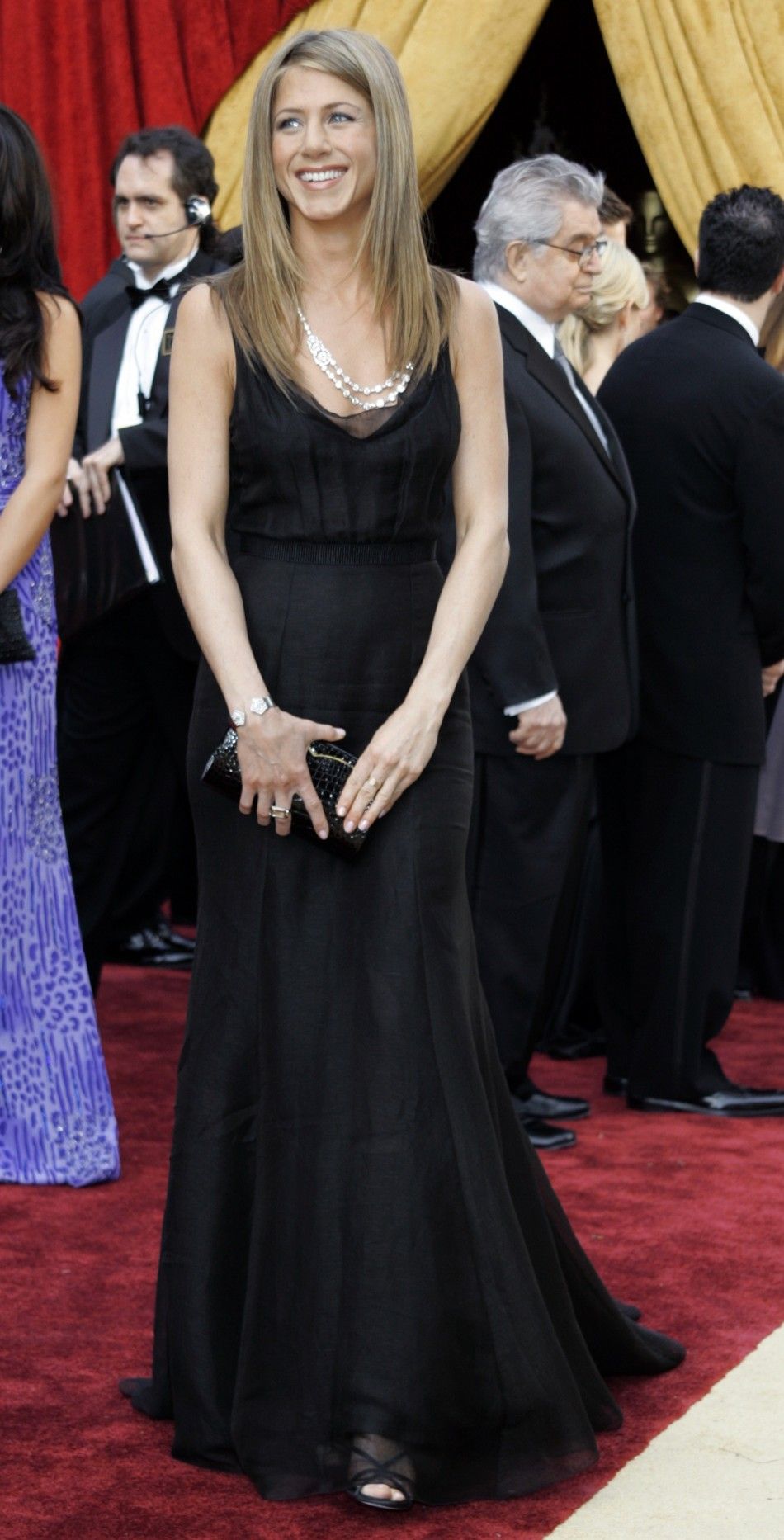 Jennifer Aniston arrives for the 78th annual Academy Awards in Hollywood
