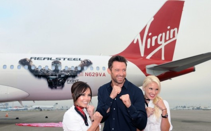Virgin Group Promotes Hugh Jackman’s Real Steel with New Virgin America Plane