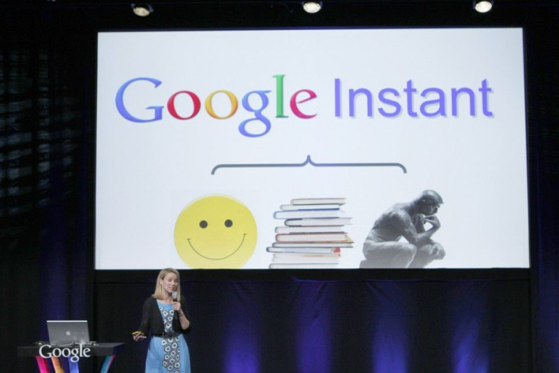 Google Inc vice president Marissa Mayer unveils Google Instant in San Francisco