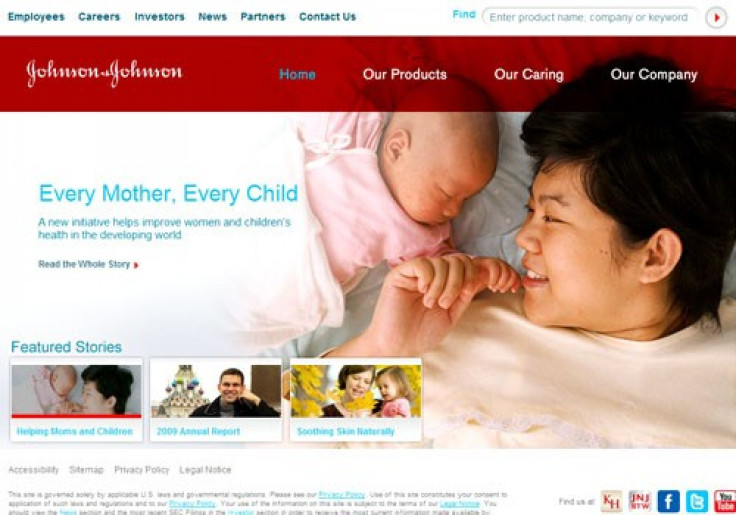 Johnson & Johnson website