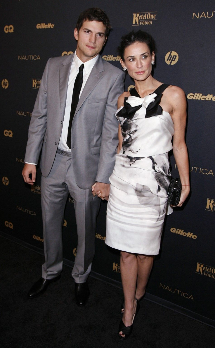 Actors Ashton Kutcher and Demi Moore