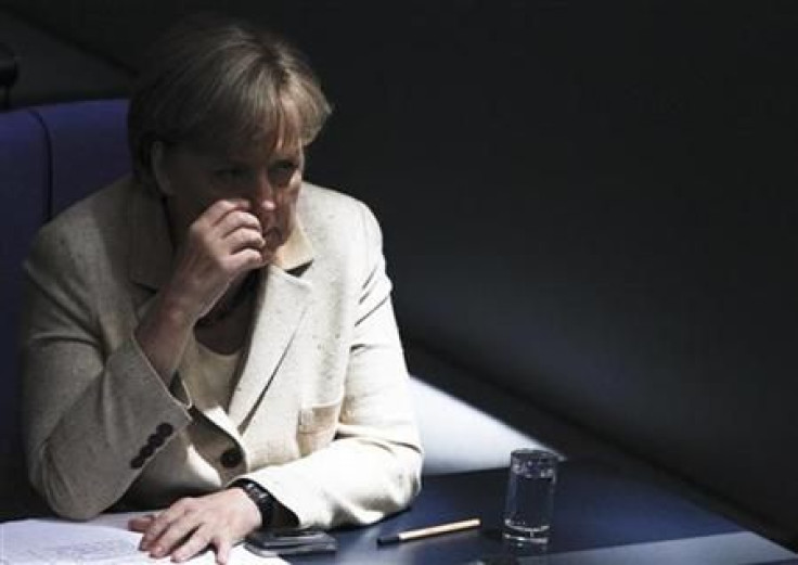 German Chancellor Merkel attends the session of the Bundestag lower house of parliament in Berlin