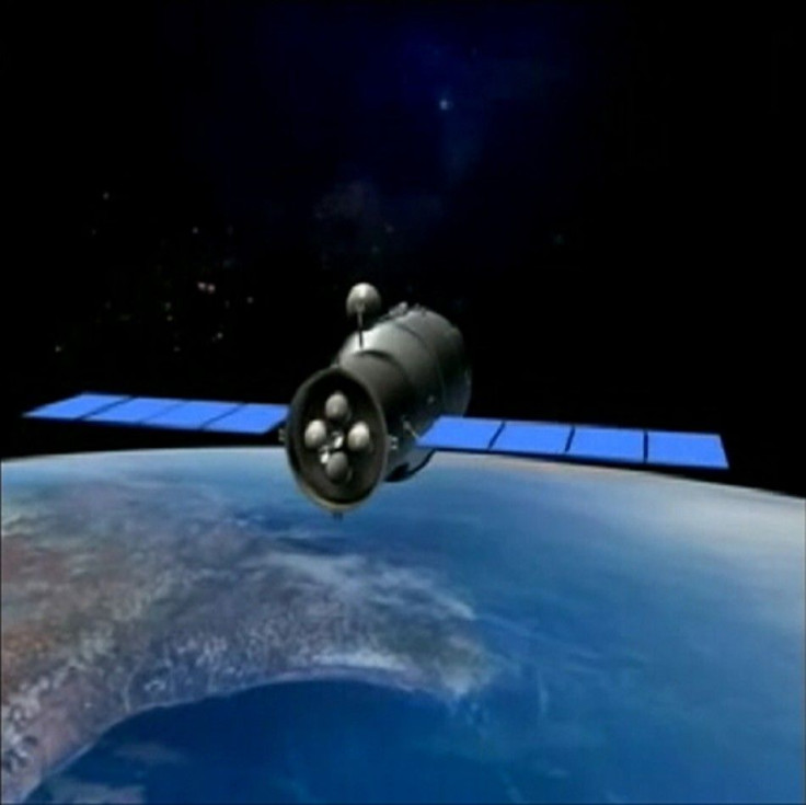 Video grab of 3D animation of China's Tiangong-1 space module