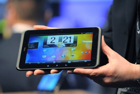 Sprint's new HTC Evo View 4G tablet is unveiled at the International CTIA wireless industry conference, at the Orange County Convention Center in Orlando