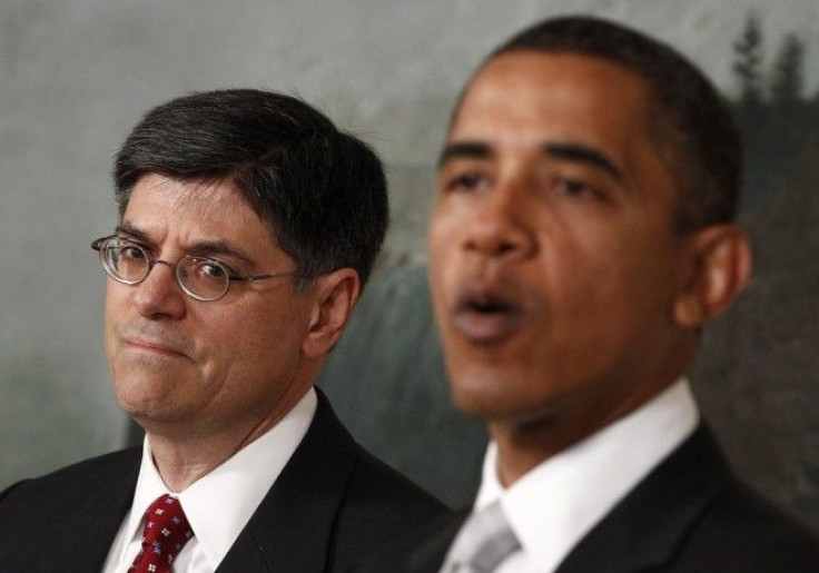U.S. President Barack Obama announces his nominee for Office of Management and Budget Director Jacob Lew