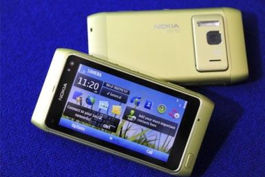 The new Nokia N8 smartphone is displayed in Espoo, Finland