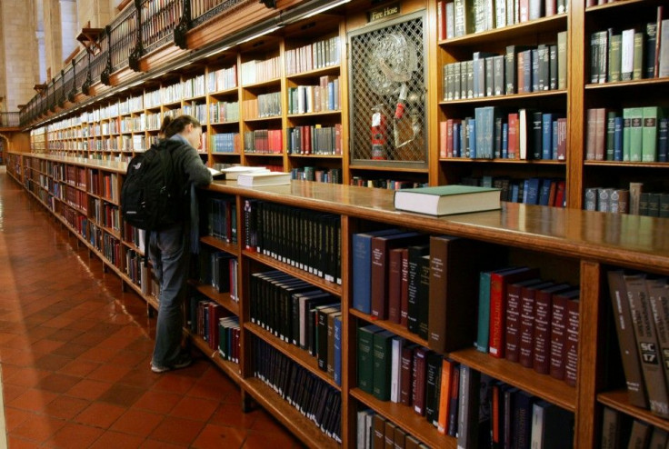 Main reading room of New York Public Library after NYPL announced partnership with Google.