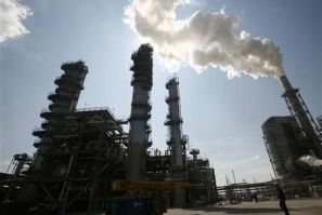 The Valero St. Charles oil refinery is seen during a tour of the refinery in Norco, Louisiana