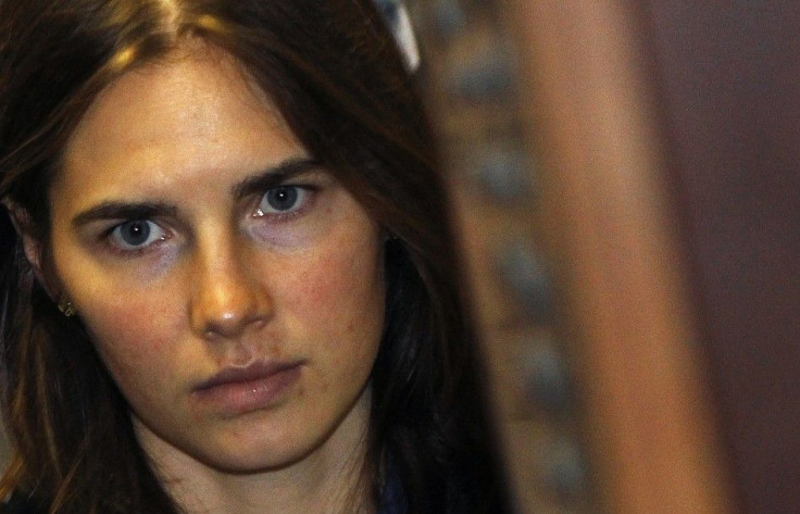 Knox, U.S. student convicted of murdering her British flatmate Kercher in Italy in November 2007, arrives in court in Perugia 30/09/2011