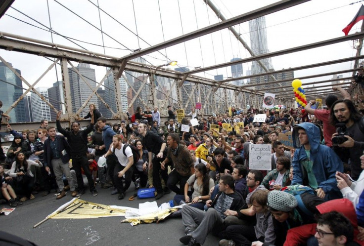 Occupy Wall Street Brooklyn Bridge
