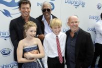 Cast members and director arrive at the movie &quot;Dolphin Tale&quot; world premiere in Los Angeles, California