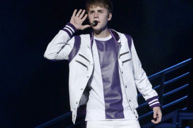 Canadian pop singer Justin Bieber performs during his &quot;My World Tour&quot; concert in Mexico City