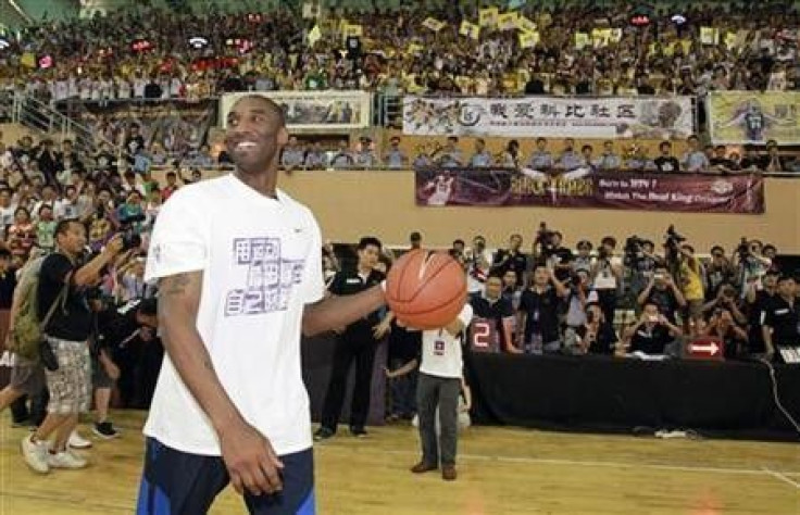 NBA basketball player Kobe Bryant of the Los Angeles Lakers