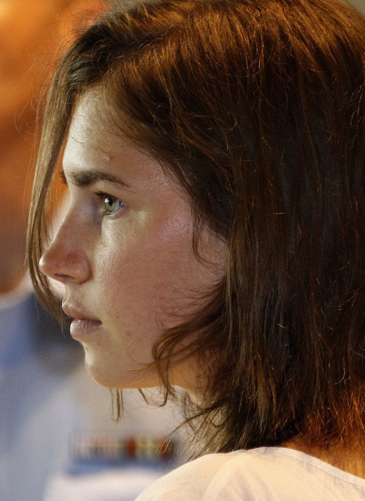 Amanda Knox, the U.S. student convicted of killing her British flatmate in Italy three years ago, attends a trial session in Perugia 