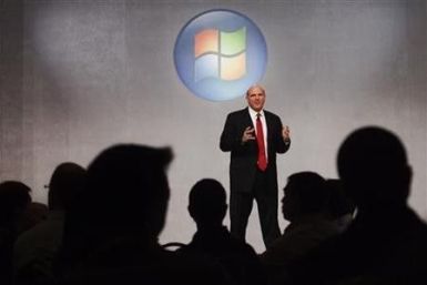 Microsoft CEO Steve Ballmer speaks about the upcoming release of Microsoft&#039;s new operating system, Windows 7, in Toronto
