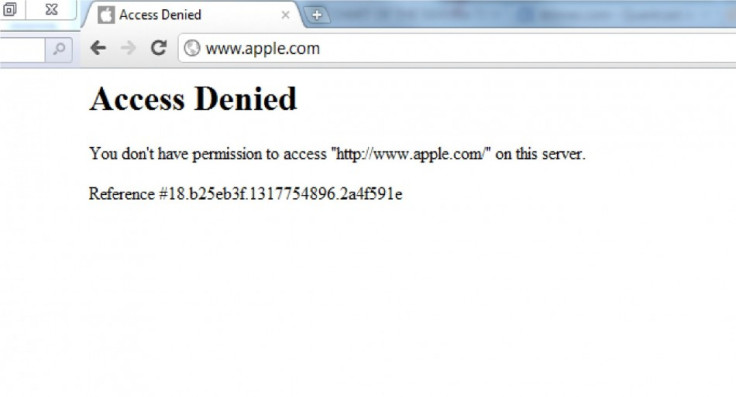 Apple Website down