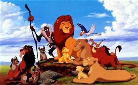 The characters in the new animated film from the Walt Disney Company ''The Lion King'' are shown in this photograph.