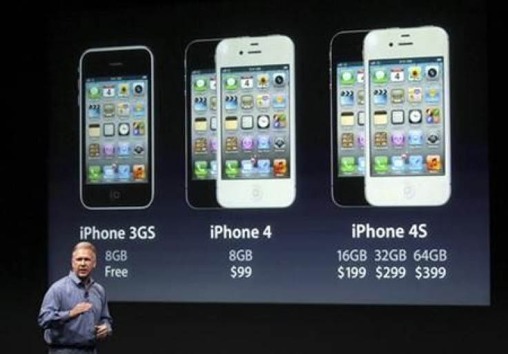 Philip Schiller, Apple's senior vice president of Worldwide Product Marketing, speaks about the iPhone 4S at Apple headquarters in Cupertino