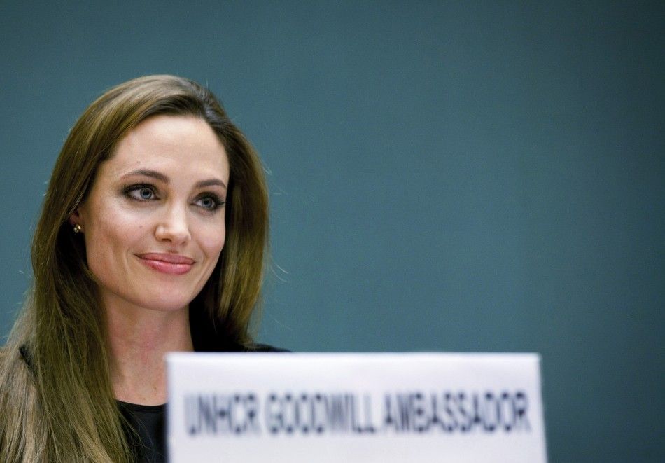 UNHCR Goodwill Ambassador Angelina Jolie speaks during an annual meeting of UNHCRs governing executive committee in Geneva