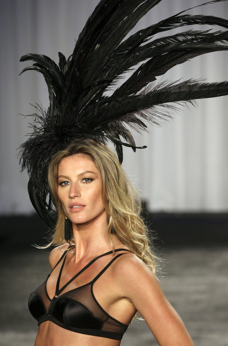 Brazilian supermodel Gisele Bundchen displays a creation from the quotGisele Bundchen Intimatequot collection by Hope Lingerie in Sao Paulo