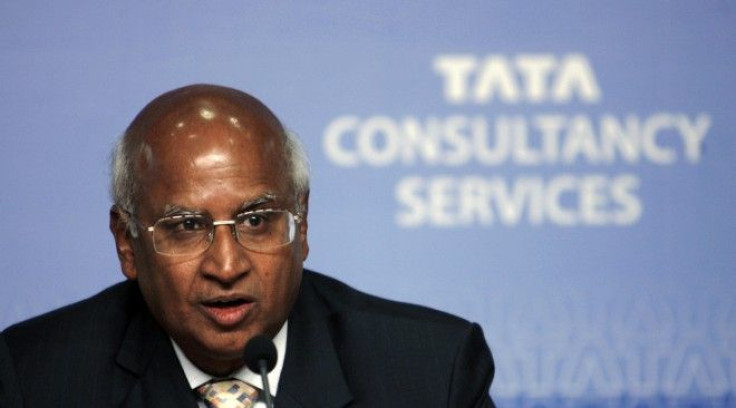 S. Ramadorai, chief executive officer of Tata Consultancy Services (TCS), speaks during a news conference to announce quarterly financial results in Mumbai October 22, 2008.