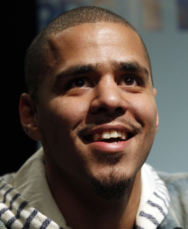 Rapper J. Cole arrives at the 2011 BET Awards announcements during a live taping at &quot;106 & Park&quot; in New York City