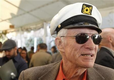 Playboy Magazine founder Hugh Hefner