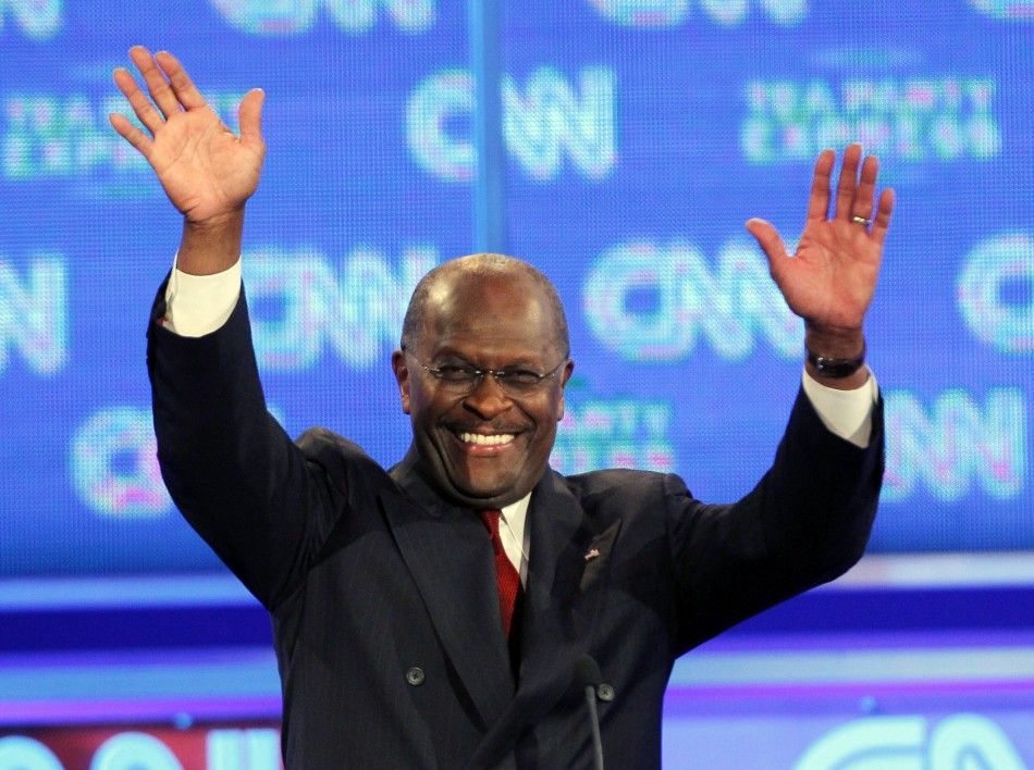 Republican presidential candidate Herman Cain
