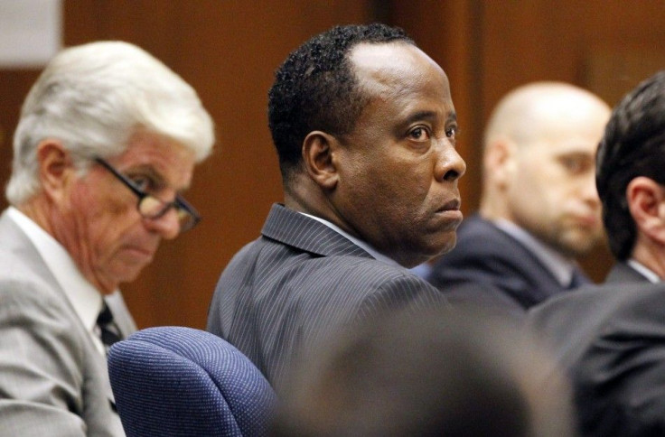 Dr. Conrad Murray sits at the defense table during his trial in the death of pop star Michael Jackson in Los Angeles