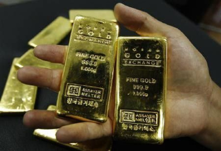 Gold bars at the Korea Gold Exchange