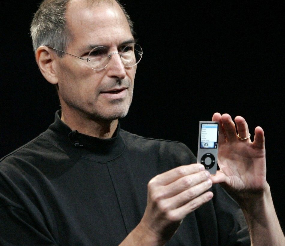 Apple Inc CEO Steve Jobs displays a redesigned iPod Nano at Apples quotLets Rockquot media event in San Francisco