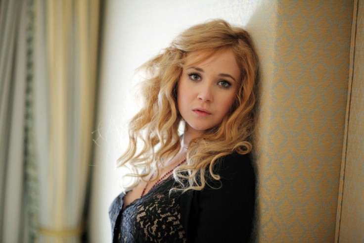 British actress Juno Temple poses for a portrait while promoting the film "Dirty Girl" in Beverly Hills, California