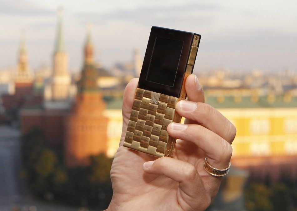 An 18-carat gold phone that costs 57,400