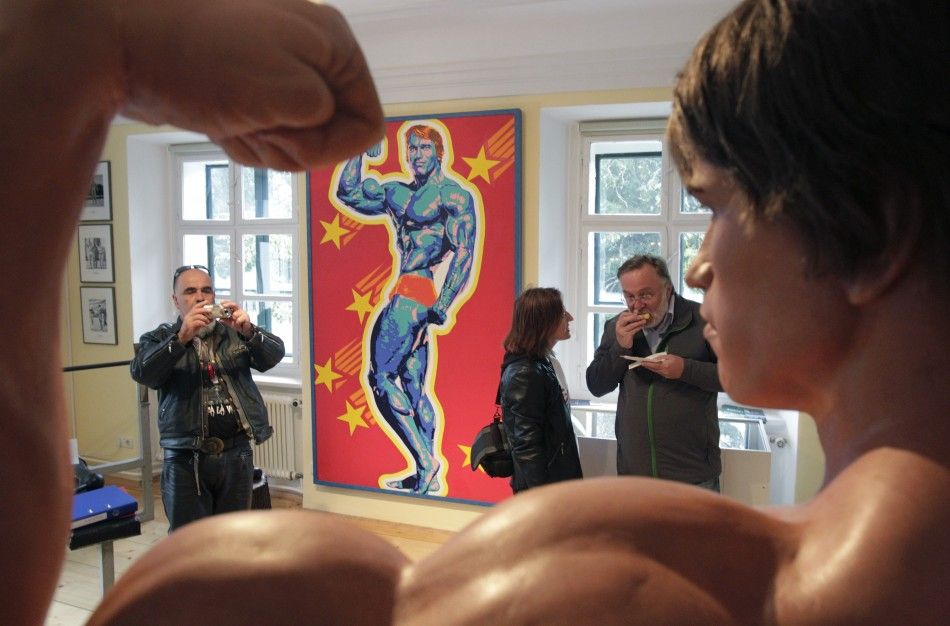 Visitors Take Photographs Inside Arnold Schwarzeneggers Childhood Home