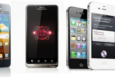 Samsung Galaxy S2 vs. Motorola Droid Bionic vs. Apple iPhone 4S