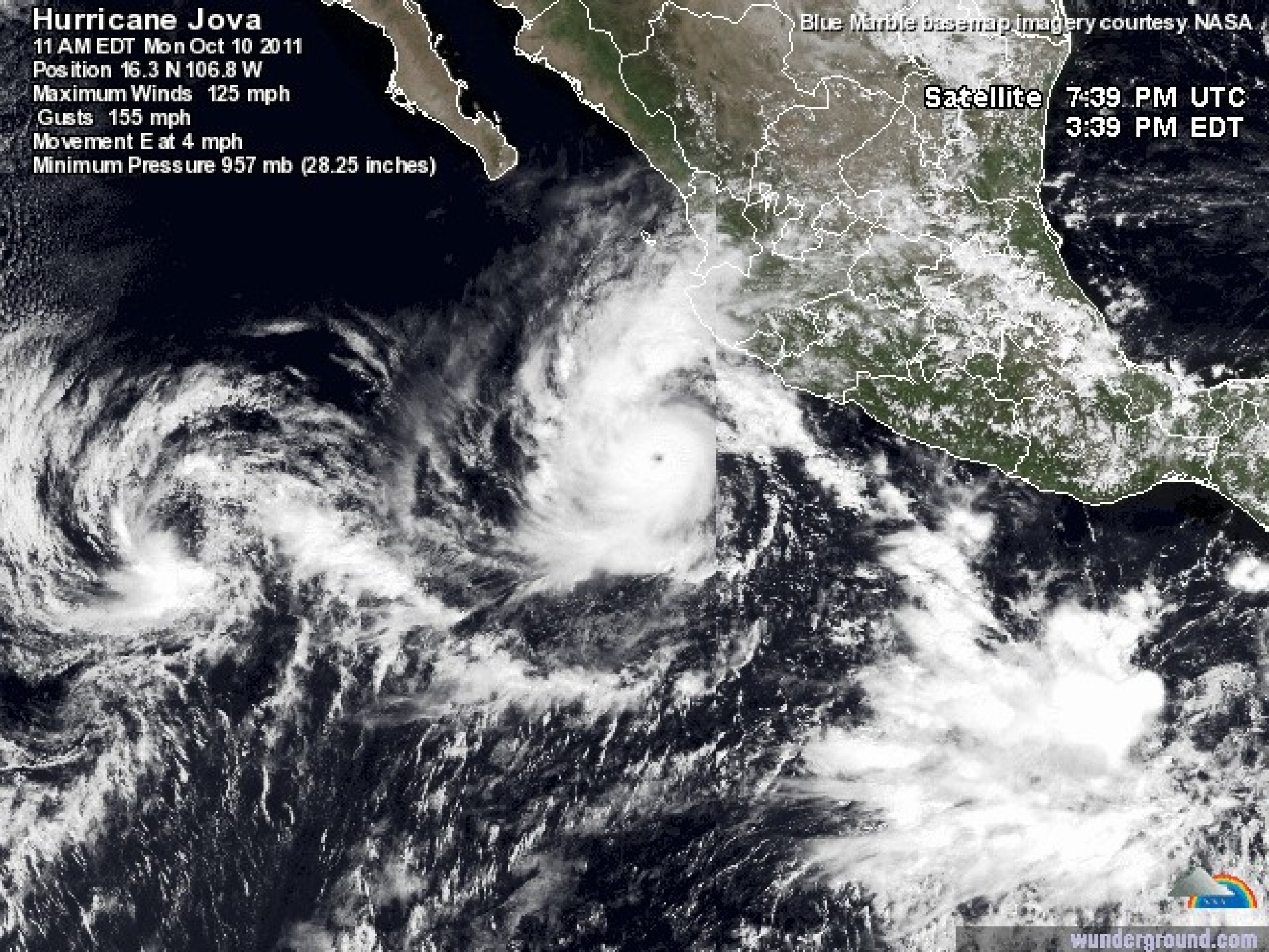 Hurricane Jova to Pound Mexico; Will California or Texas be Hit? IBTimes