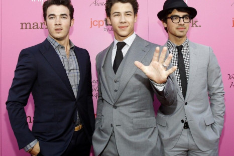 Joe Jonas with his brothers in 2010.