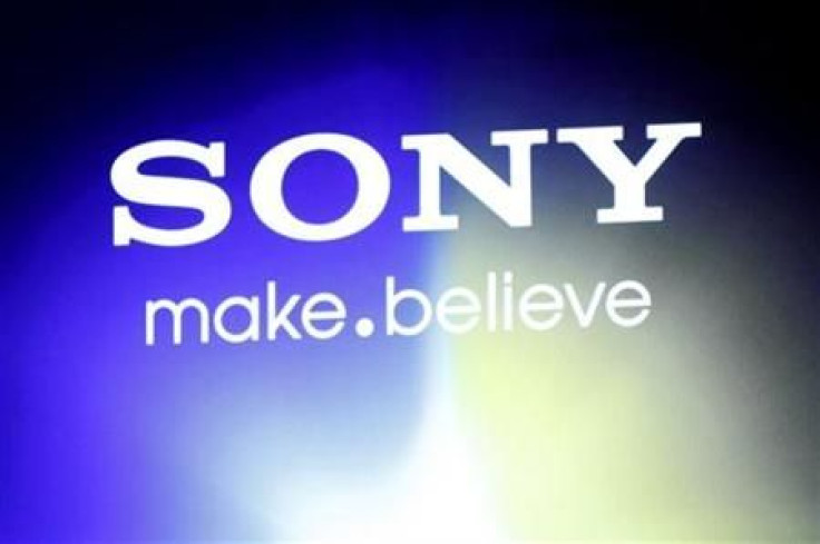 A Sony logo is seen at an unveiling of the company&#039;s head mounted display &quot;Personnal 3D Viewer HMZ-T1&quot;, in Tokyo