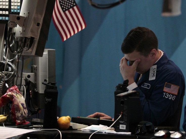 Trader at work at NYSE.