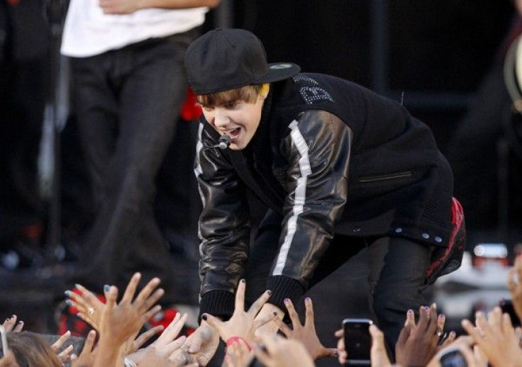 Bieber performs at the 2010 MTV Video Music Awards in Los Angeles