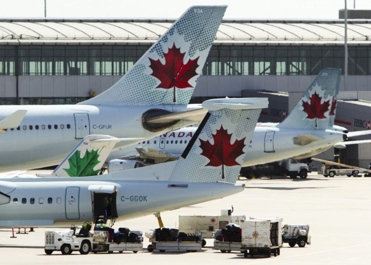 Air Canada aircraft are seen at Toronto Pearson International Airport in Toronto