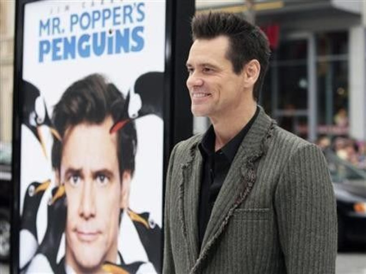 Actor Jim Carrey arrives for the premiere of the film &#039;&#039;Mr. Popper&#039;s Penguins&#039;&#039; in Hollywood