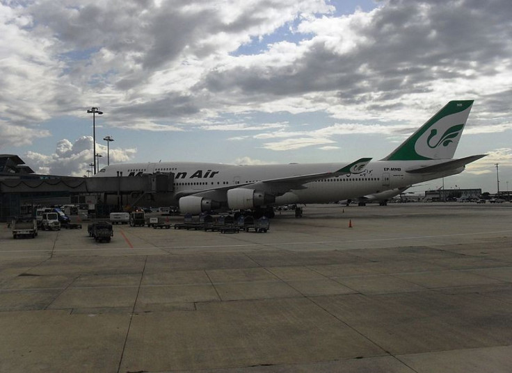 A Mahan Air Boeing 747-400 at Istanbul Atatürk International Airport, Turkey